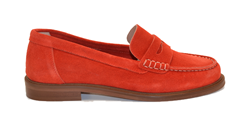 MOCASSINO IN CAMOSCIO SCARLATTO ELSA N252 ROSSO 